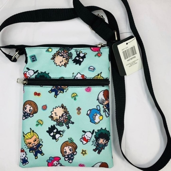 My Hero Academia X Hello Kitty And Friends Passport Crossbody Bag - Picture 11 of 11